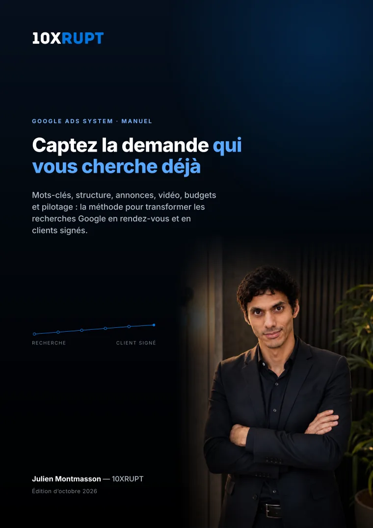 Couverture du manuel — Kit Google Ads 10XRUPT