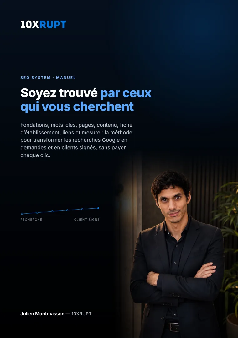 Couverture du manuel — Kit SEO 10XRUPT