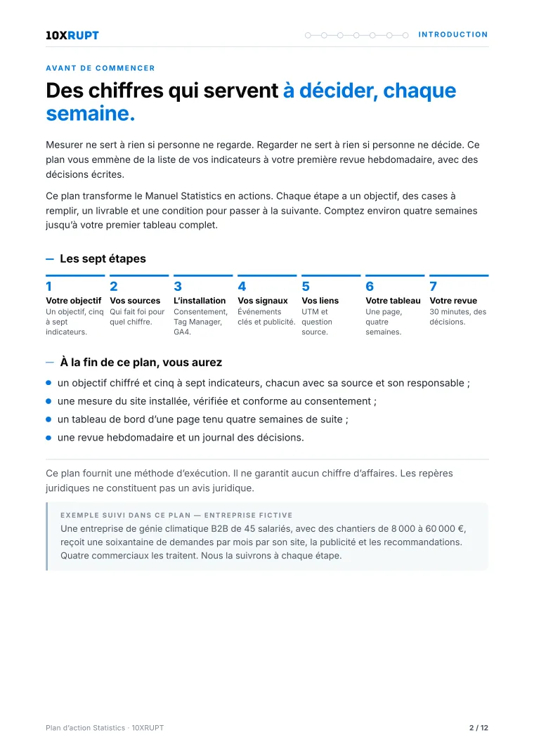 Extrait du plan d’action — Kit Statistiques 10XRUPT
